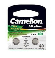 Camelion 12000203 Pack de 2 Piles Bouton Alkaline AG3/LR41/LR736/392 1,5 V