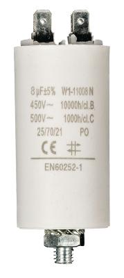 Fixapart W1-11008N Condensateur 8.0uf / 450 v + Aarde