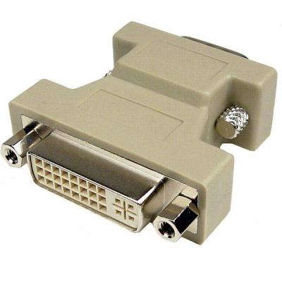 Adaptateur VGA VGA Mâle - DVI-I 24 + 5 broches Femelle Gris Blanc