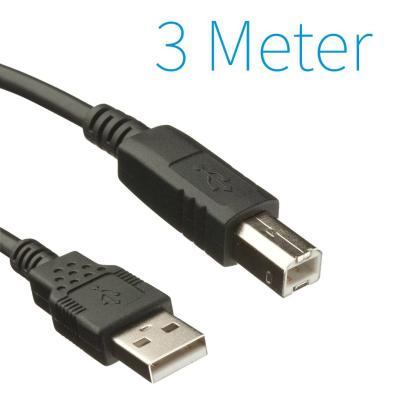Câble de raccordement USB 2.0 Câble pour scanner, imprimante, type A à B mâle, 3.00 m