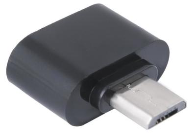 Adaptateur Micro OTG USB femelle type A vers micro USB male type B Noir