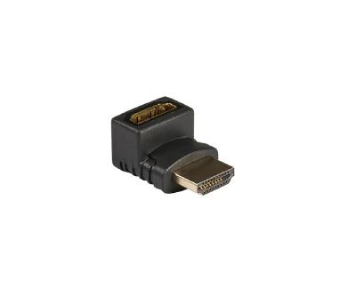 Adaptateur coupleur HDMI femelle - HDMI Mâle Coudé 270° Noir