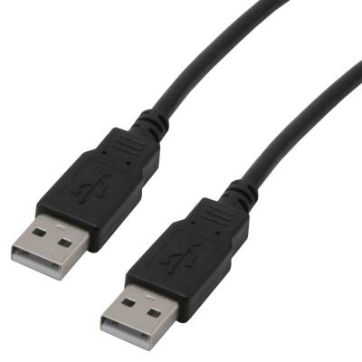 Câble USB A/M - USB A/M - 2,0 mètres (Mâle-Mâle) Noir