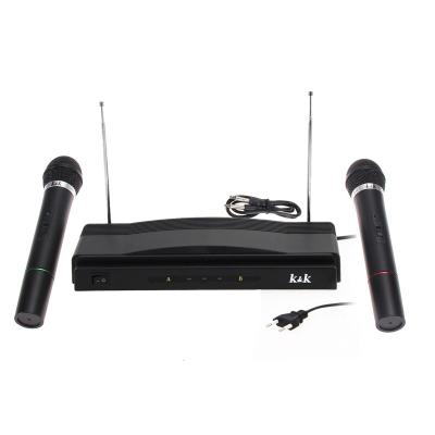 Kit Karaoke AT-306 K&K double Microphone sans Fil + Module receiver