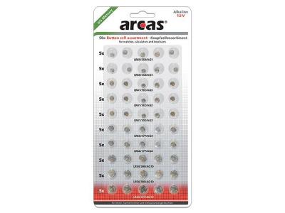 Pack de 50 piles bouton AG1-AG13 0% Mercury/Hg