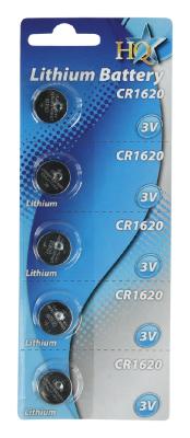 Pack de 5 piles Eurobatt / HQ Lithium CR1620 3V