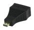 Adaptateur HDMI High Speed avec Ethernet HDMI Micro Mâle - HDMI femelle Noir