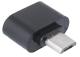 Adaptateur Micro OTG USB femelle type A vers micro USB male type B Noir