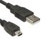 Câble de connexion - USB 2.0 A vers mini USB 5 broches - 2 mètres Noir Logilink
