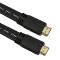 Câble HDMI Plat (Flat) 1.4B avec Ethernet FULL HD (2 Mètres) Plaqué or