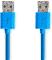 Câble USB 3.2 Gen 1 Type A mâle 2 mètres (Mâle-Mâle) Bleu Nedis