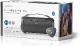 Bluetooth&#x000000ae; Party Boombox  6 heures 1.0 24 W Lecture multimédia: Micro SD / Onde sinusoïdale pure / USB IPX5 Liable Poignee de transport Noir